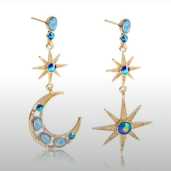 Betsy Johnson-Celestial Star & Moon Earrings ✨🌛 - Picture 3 of 5
